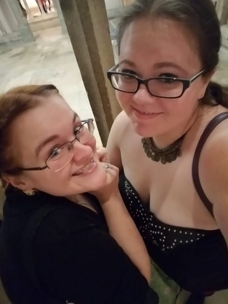 Recent selfie of the author (Melissa) and her friend Ammy. We went to the local art museum because now we live just a couple hours away from each other! 